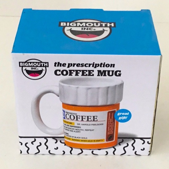 Coffee Lover’s Prescription Mug, Fun Humorous Gift. Boxed Mom, Dad, Office. - Picture 1 of 7
